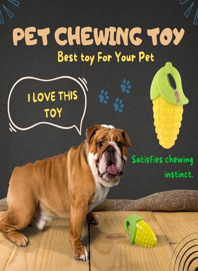 Western Era Durable Rubber Squeaker Toy Shaped Like a Corn: for Dogs & Cats Who Love to Play | Long-Lasting | Squeaky Corn Keeps Pets Entertained for Hours | Unleash The Joy with Squeaky - Image 2